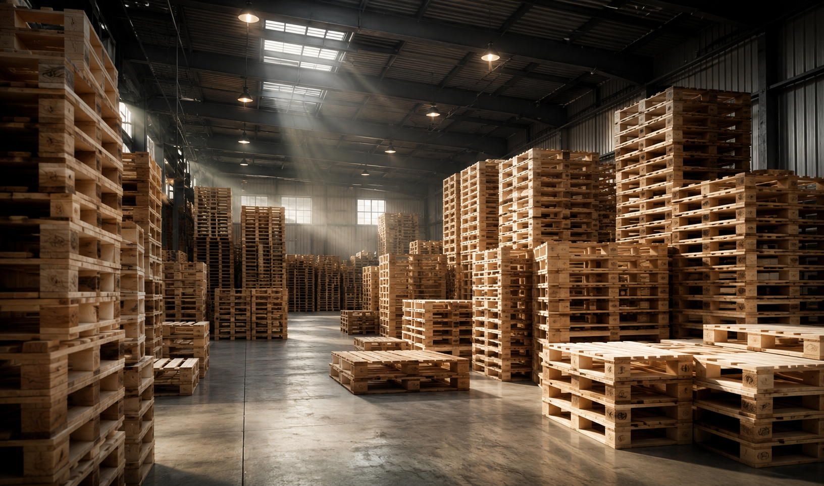 Kho pallet gỗ phục vụ chuỗi cung ứng và doanh nghiệp sản xuất